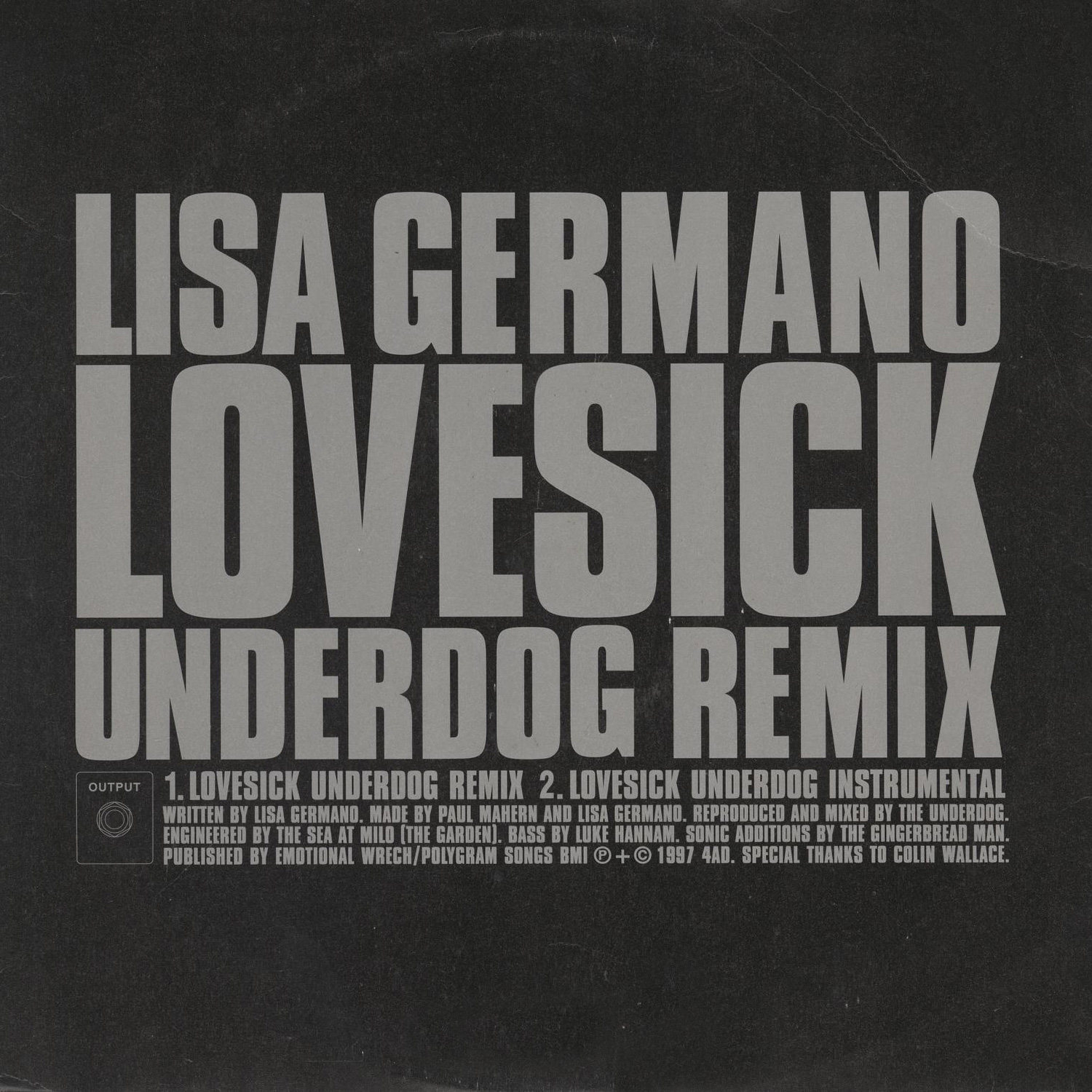 Lovesick (Underdog Remix) | LisaGermano.net