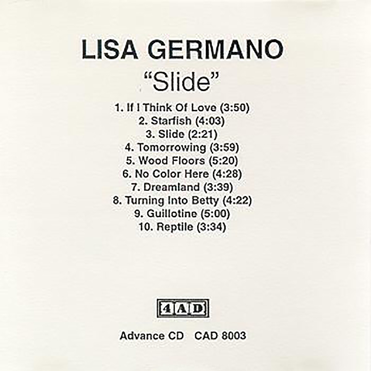 その他 SLIDE [CD] Slide | LisaGermano.net
